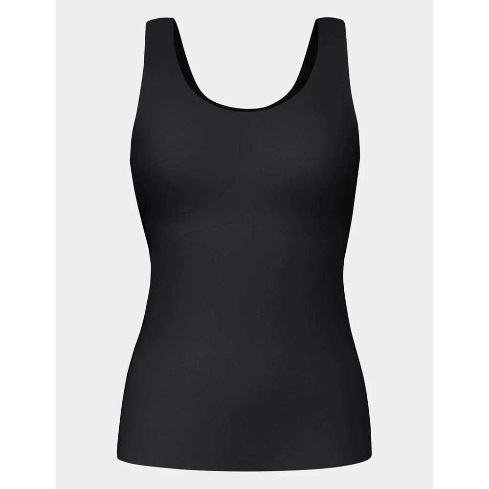 Knix L Large LuxeLift Evolution Tank Top Black Removable Pads Seamless Wireless